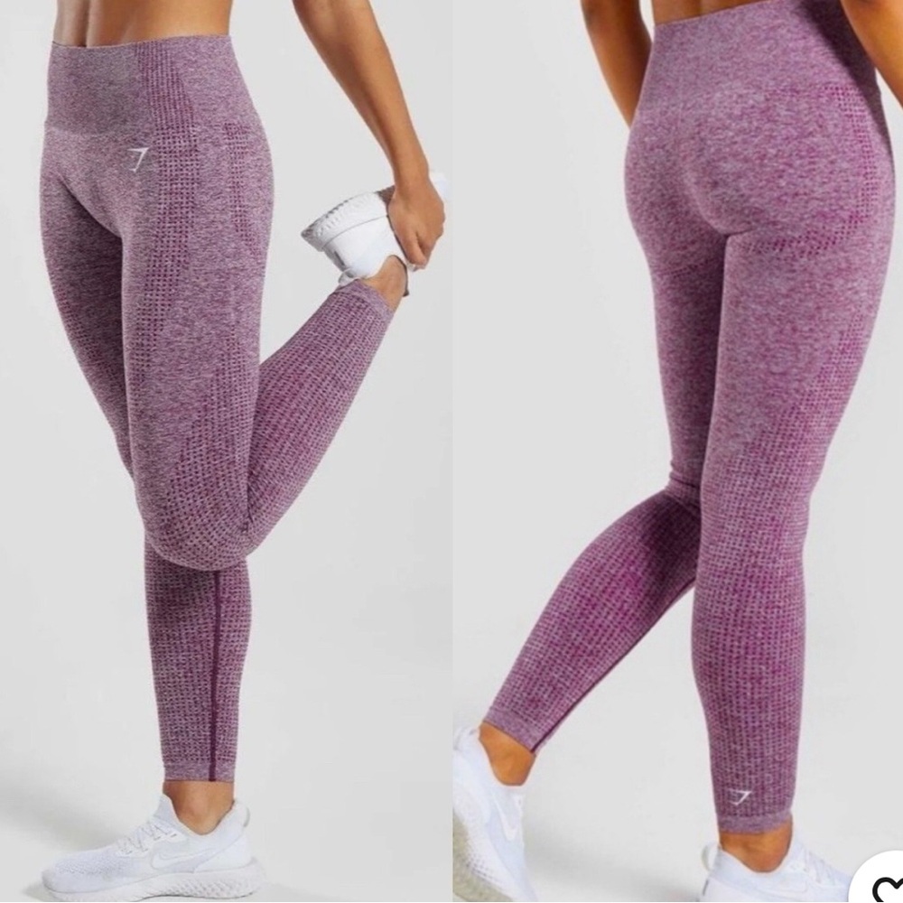 Gymshark Vital Seamless Purple Marl Leggings